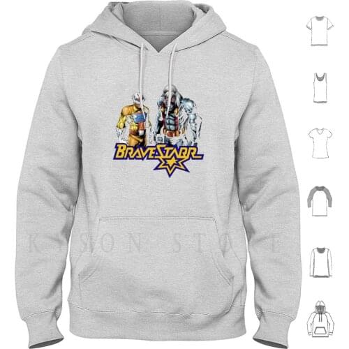 Brave 16 Hoodie Long Sleeve Adam West Adam West Bravestarr Bravestar Brave Starr Brave Star Brave Star Starr Cartoon