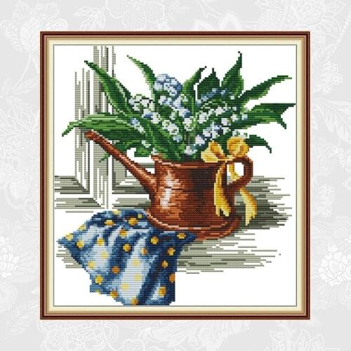 Greenery Patterns Counted Cross Stitch kit Sale DMC Embroidery Thread Sets DIY Handmade Cross-stitch Home Decoration Crafts