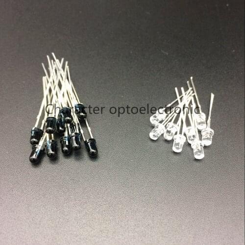 20pairs/40pcs LED 940nm 3mm LEDs Infrared 940 nm IR Emissor Infravermelho Emitter Receiver Diode Diodes Ricevitore Emettitore