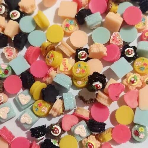 #3 Cake shape mix bag 200pcs/bag Nail Resin Decoration Nail Art Mix Decoration