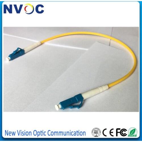 30Pcs/Lot,Single Mode,G652DSimplex,0.3M,3.0mm,PVC Jacket,LC/UPC-LC/UPC Fiber Optic Patch Cord,LC-LC SM Fiber Optic Jumper
