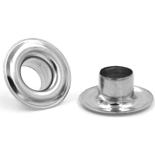 50 sets / lot Copper eyelet Brass buckle Metal hole Thickened copper rivets Buttonholes Sewing repair Sail eyelet5mm Eyelet tool