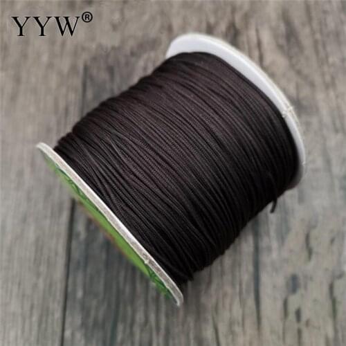 50m/spool 1mm/1.5mm Nylord Cord String Braid Strap Rope Beading Thread Chinese Knot String For Necklace Bracelet Jewelry Making