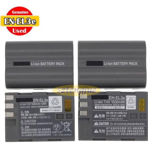 Used Original EN-EL3e Battery for NikonD50 D70 D70S D80 D90 D100 D200 D300S D700 MH-18a