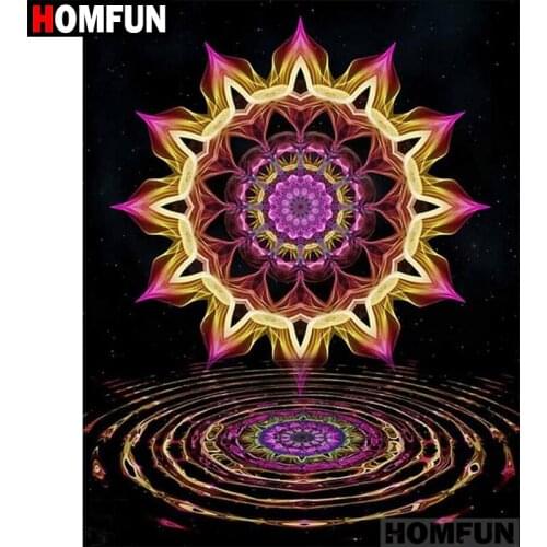HOMFUN Full Square/Round Drill 5D DIY Diamond Painting "Mandala religion" Embroidery Cross Stitch 5D Home Decor Gift A06943