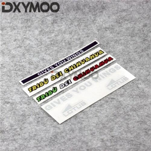 Car Styling MOTO Racing Helmet Visor Lens Give You Wings Motorsports Decal Sticker 3M