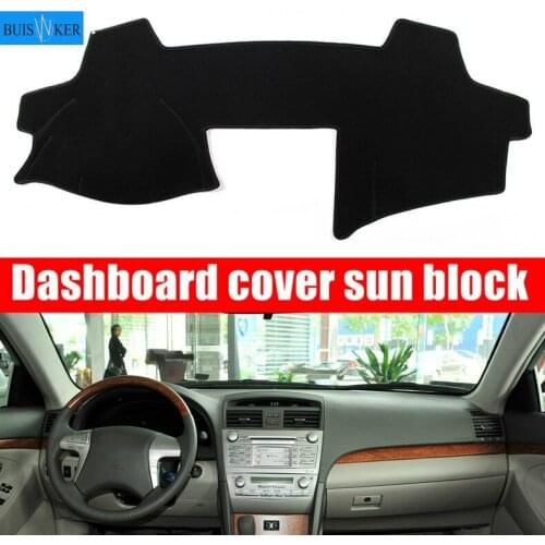 Car Dashboard Cover Mat Pad Dash Dashmat Sun Shade Instrument Carpet Accessories For Toyota Camry Altis XV40 2007-2009 2010 2011