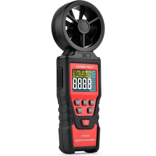 Digital Anemometer HT625 Color Display Wind Speed Gauge Air Volume Scale MAX MIN AVG Professional Measure Tools