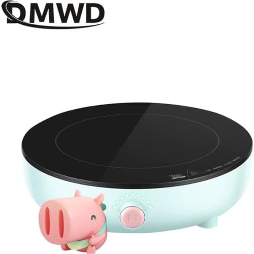 DMWD 220V Home Portable Electromagnetic Oven 2100W 9 Gear Waterproof Electric Stove Heating Plate Hot pot and cooking