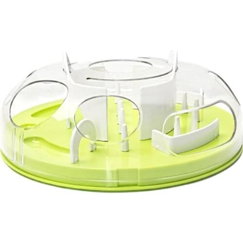 Cat Slow Eating Non Slip Durable Puzzle Bowl ABS Feeder Dish Pet Supplies with Maze Design Dog Puzzle Plates