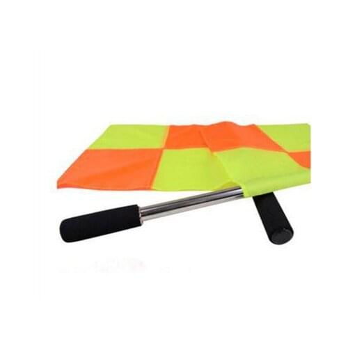 35*35cm Football Hand Flag Practical Sports Training Referee Signal Flags soccer Referee Equipment red yellow card Whistle