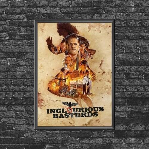 Inglourious Basterds - Tarantino Cinema Movie Poster Wall Painting Home Decoration (No Frame)