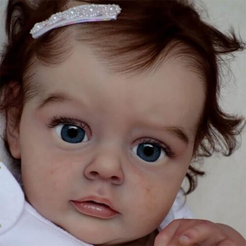 Reborn Doll Kit 21inch Chloe Kits Lifelike Soft Touch Unfinished Blank Doll Parts Diy Reborn Doll Kit Diy Toy Drop Shipping