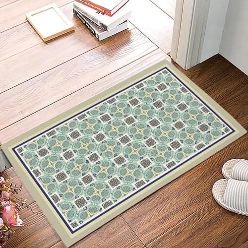 Bohemian Style Mandala Pattern Doormat for Entrance Door Bathroom Hallway Non-Slip Rugs Home Decor Kitchen Mats