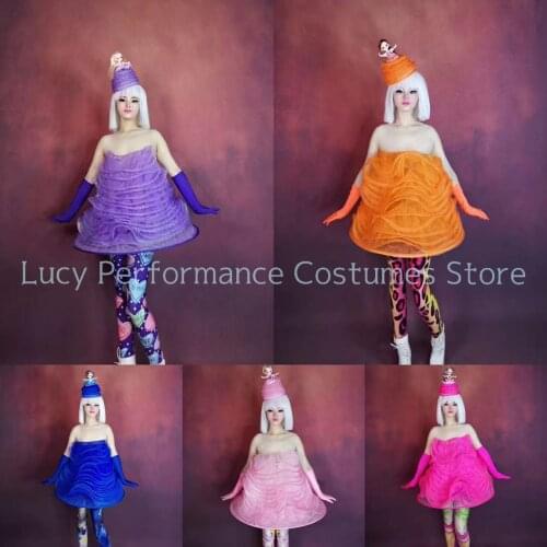 New childrens Day Barbie doll princess skirt exaggerated atmosphere performance skirt nightclub group performance skirt