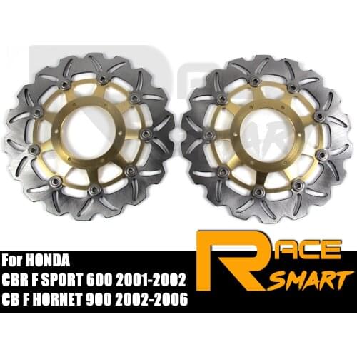 Motorcycle CNC Front Brake Disks Discs Rotors For HONDA CBR 600F SPORT 2001-2002 CBR600F CB600 F CB600-F Sport CB900F Hornet New