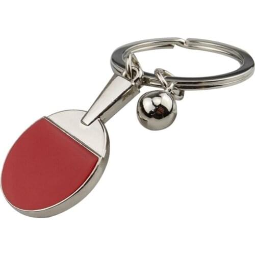 Pingpong Bat Ball Table Tennis Racket Keychain Car Key Chain Decor Ring Gift брелок для ключей авто брелок для ключей Key Rings