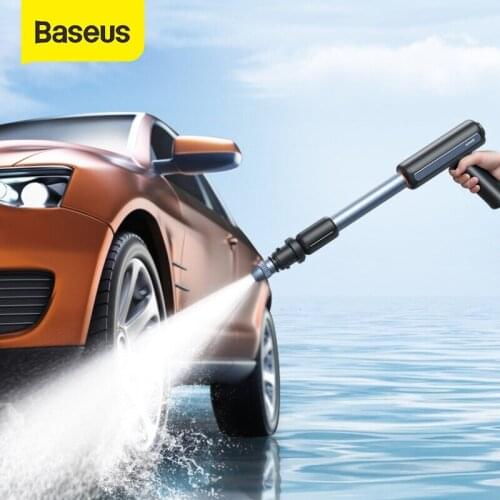 Xiaomi Baseus Electric Car Washer Gun High Pressure Cleaner Foam Nozzle For Auto Cleaning Care Cordless Protable Car Wash Spray