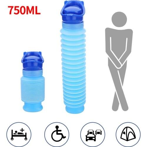750ml Portable Adult Urinal Outdoor Camping High Quality Travel Urine Car Urination Pee Soft Toilet Urine Help Men Toilet