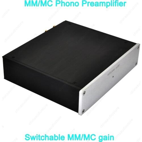 V2 MM MC Phono Turntable Pre-amplifier Preamp Based On Dual Phono Preamplifier,MM/MC Switchable,Upgradable OPAMP,AC110V 220V