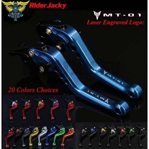 RiderJacky CNC Adjustable 14.7cm Short Brake Clutch Levers For Yamaha MT-01 MT01 MT 01 2004-2009 2005 2006 2007 2008