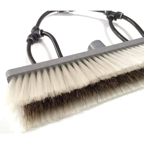 Solar Panel Cleaning Water Fed Brush Boar Hair with Pencil Jet for Telescopic Pole Window Cleanging Hybrid Style(Euro Thread)
