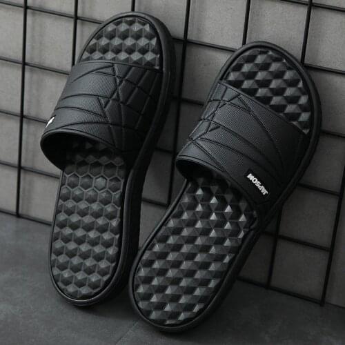 Summer Indoor Massage Slippers Men House Soft Home Shoes Mens Slides Slipers Room Sleepers Chausson Homme Pantoufle Hausschuhe