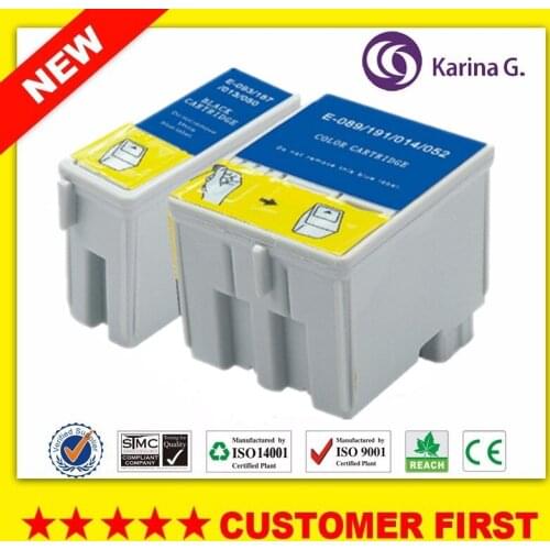 Compatible For Epson T013 T014 S020093/S020187/T050 S020089/S020191/T052 Ink Cartridge For Stylus Color 400/440/460/480 etc