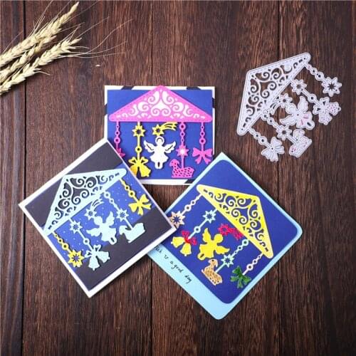 YaMinSanNiO Angel Bow Ornament Metal Cutting Dies New 2019 for Craft Dies Scrapbooking Embossing Stencil DIY Die Cut Decoration