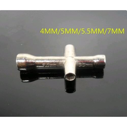 10PCS Cross sleeve six angle sleeve specification HSP 4/5/5.5/7mm tyre with model wrench universal tool toy