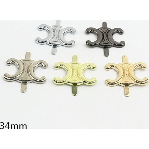 20pcs/lot Luggage leather hardware accessories Decorative buckle of horn Shoe buckle Bag clothing accessories button 34mm