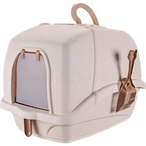 256 Fully Enclosed Deodorizing Double-decked Cat Toilet With Large And Small Size, Anti-splashing, Shit Cat, Sand Basin And Cat