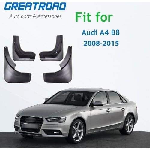 4pcs Car Fender for Audi A4 B8 2008 2009 2010 2011 2012 2013 2014 2015 Mud Flaps Splash Guards Auto Mudflap Mudguard Accessories