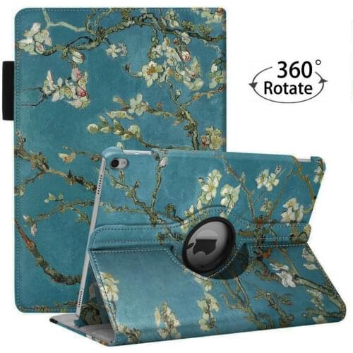 360 Degree Rotating Case for iPad 10.2 2019 2020 Stand Protective Cover for iPad Air 1 Air 2 9.7" New iPad 5/6th Auto Sleep/Wake