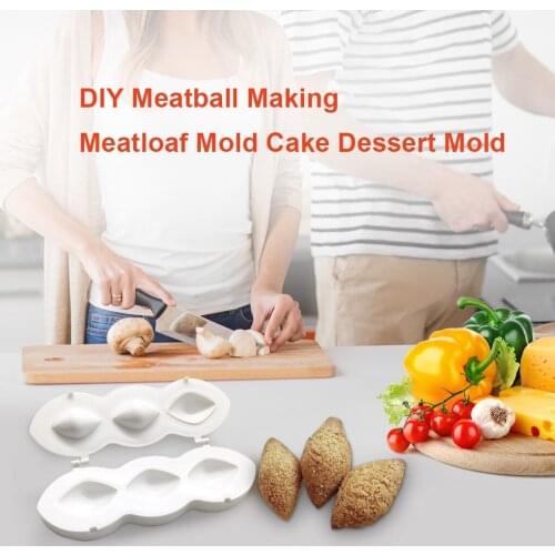 DIY Meatball Mold Kitchen Manual Meatball Maker Cake Desserts Mould Meat Ball Making Cooking Tools Reusable Home Meat Pie
