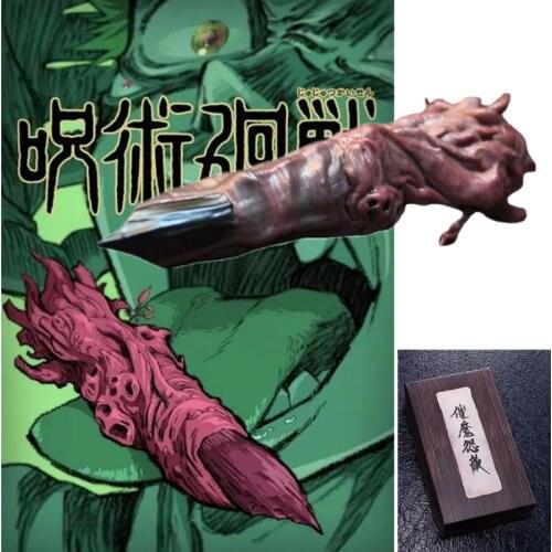 Jujutsu Kaisen Ryomen Sukuna Itadori Yuji Cosplay PVC Cursed Finger Demon Halloween Party Realistic Horror Decoration In Box