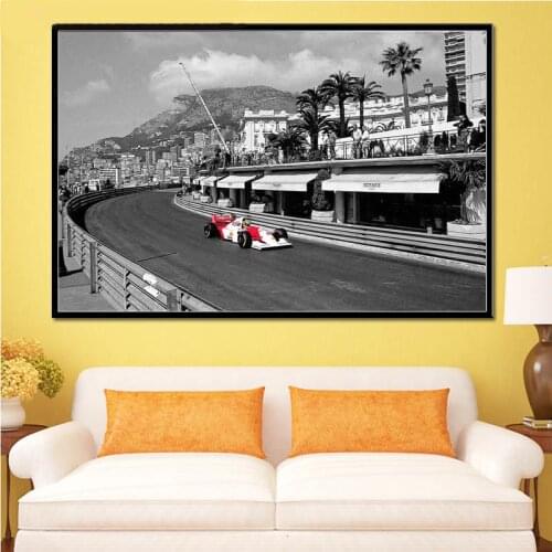 F1 Formula Ayrton Senna Star Race Car World Champion Painting Poster Wall Art Canvas Prints Painting Modern For Home Room Decor