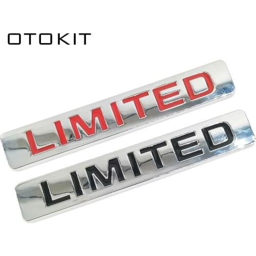 Brand 3D Black Red Limited Edition Metal Sticker Universal Car Auto Body Emblem Badge Sticker Decal Chrome Emblem Car Styling