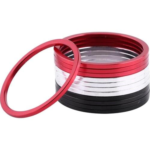 15Pcs Mountain Bikes Flywheel Washer Bottom Bracket Center Axis MTB Alluminium Alloy Bicycle Hub Spacer Gasket Spacer 2mm