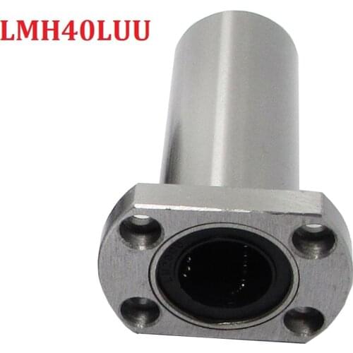Pack of 1pcs LMH40LUU 40mm Long type Ellipse Flange Type CNC Linear Motion Bushing Ball Bearing