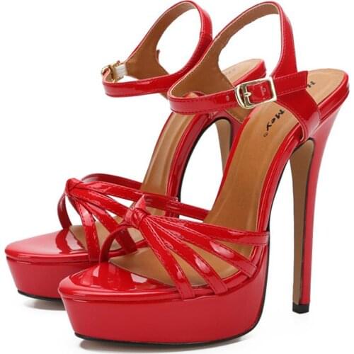 Modern Pole Dance Sneakers Womans Sandals Lace Up Thin Heels 16cm Upscale Stripper Shoes for Girl Platform Heels Character Shoes