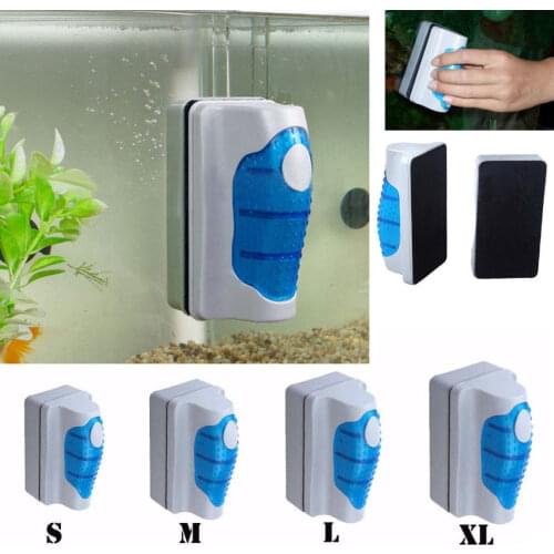 Magnetic Aquarium Fish Tank Algae Glass Cleaner Scraper Floating Clean Brush magnetic scraper For Aquarium Cleaning Tools