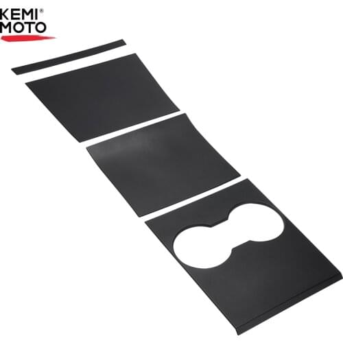4pcs Car Central Console Panel Sticker for Tesla Model 3 2017-2019 Engineering Plastic Car Styling Protection