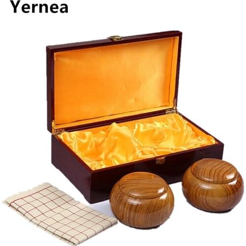 National New Yunzi Go Chess Go Game Set Suits Carved Gold Double Plate Go Chess Wood Box Go Chess Set Gifts Yernea