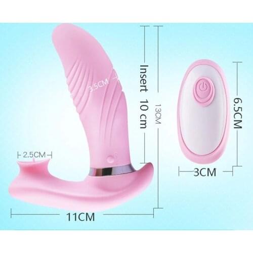 NEW Wireless Remote Control Wearable Strapon Vibrator Heating Dildo Vibrator Clit Vibrating Panties Adult Sex Toys for Women