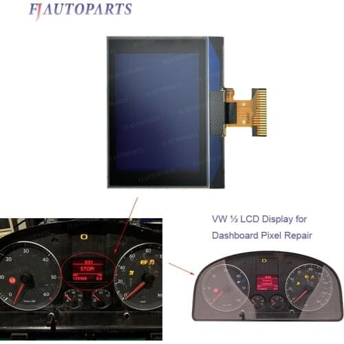 NEW LCD DISPLAY SCREEN SPEEDOMETER INSTRUMENT CLUSTER FOR VW GOLF 5 PASSAT SEAT SKODA