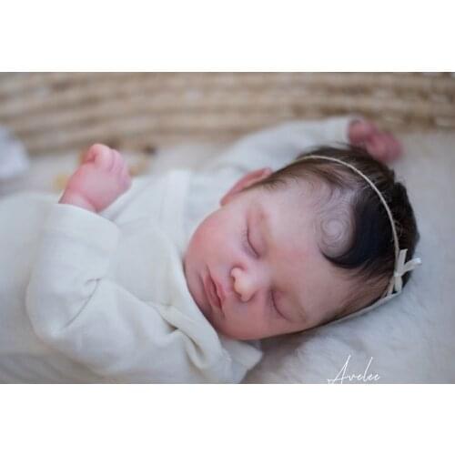 NPK 20Inch Reborn Doll kit Avelee Popular sleeping baby lifelike touch with COA