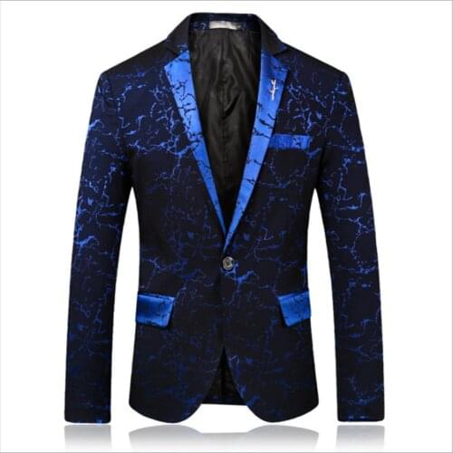 Simple Solid Color Mens Single-breasted Slim Fit Large Size Blazer British Style Business Banquet Formal Wear Blazer