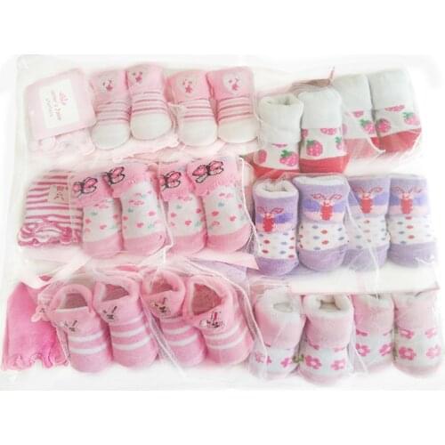 Redkite 2 Pairs Baby Socks Newborn Infant Toddler Lovely Cotton Autumn Spring Girls
