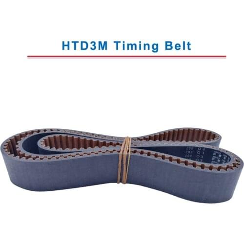 HTD3M Timing Belt with circular teeth 3M-1374/1401/1500/1530/1545/1569/1587/1638 teeth pitch 3mm belt width 10/15 mm